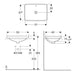 LAVABO VARIFORM UGRADNI PRAVOUGAONI 550X400 GEBERIT 500.736.01.2 Lavaboi Geberit Madras doo Beograd