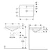 LAVABO VARIFORM UGRADNI PRAVOUGAONI 550X450 GEBERIT 500.740.01.2 Lavaboi Geberit Madras doo Beograd