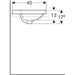 LAVABO VARIFORM UGRADNI PRAVOUGAONI 550X450 GEBERIT 500.742.01.2 Lavaboi Geberit Madras doo Beograd