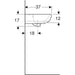 LAVABO ZIDNI SELNOVA 450X370 GEBERIT 500.324.01.7 Lavaboi Geberit Madras doo Beograd