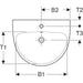 LAVABO ZIDNI SELNOVA 650X500 GEBERIT 500.297.01.7 Lavaboi Geberit Madras doo Beograd