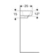 LAVABO ZIDNI SELNOVA COMPACT 500X250 smanjena dubina LEVI GEBERIT 501.506.00.7 Lavaboi Geberit Madras doo Beograd