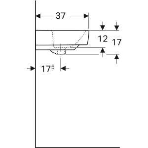 LAVABO ZIDNI SELNOVA COMPACT 550X370 GEBERIT 501.509.00.7 Lavaboi Geberit Madras doo Beograd