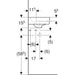 LAVABO ZIDNI SELNOVA COMPACT UGAONI 32X32 (45cm) GEBERIT 501.519.00.7 Lavaboi Geberit Madras doo Beograd