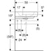 LAVABO ZIDNI SELNOVA COMPACT UGAONI 49.15X49.15 (69.5cm)GEBERIT 501.508.00.7 Lavaboi Geberit Madras doo Beograd