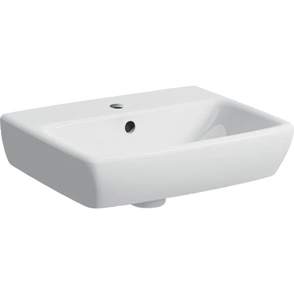 LAVABO ZIDNI SELNOVA SQUARE 450X350 sa prelivom i otvorom za slavinu GEBERIT Lavaboi Geberit 500.322.01.7 Madras doo Beograd