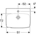 LAVABO ZIDNI SELNOVA SQUARE 650X480 GEBERIT 500.299.01.5 Lavaboi Geberit Madras doo Beograd
