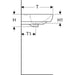 LAVABO ZIDNI SELNOVA SQUARE 650X480 GEBERIT 500.299.01.5 Lavaboi Geberit Madras doo Beograd