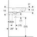 LAVABO ZIDNI SELNOVA UGAONI 590X560 GEBERIT 501.050.00.5 Lavaboi Geberit Madras doo Beograd