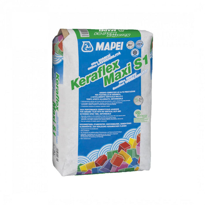 Lepak Mapei KERAFLEX MAXI S1 beli 23kg (1202123) Lepak za pločice Mapei 1202123 Madras doo Beograd