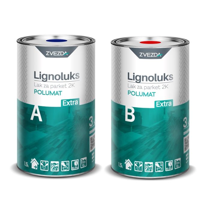 Lignoluks EXTRA A+B P.MAT 1.5+1.5l Građevinski materijali Madras doo Beograd Madras doo Beograd