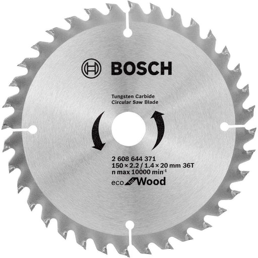 List kružne testere za drvo Ø150x2,2x20 /36z Bosch Eco for Wood (2608644371) List kružne testere za drvo BOSCH BOSCH-2608644371 Madras doo Beograd