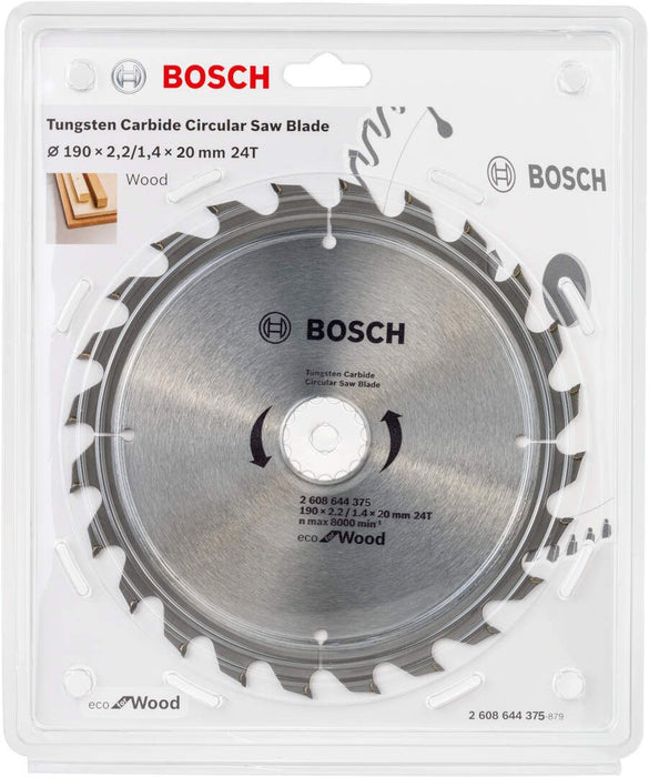 List kružne testere za drvo Ø190x2,2x20/24z Bosch Eco for Wood (2608644375) List kružne testere za drvo BOSCH BOSCH-2608644375 Madras doo Beograd