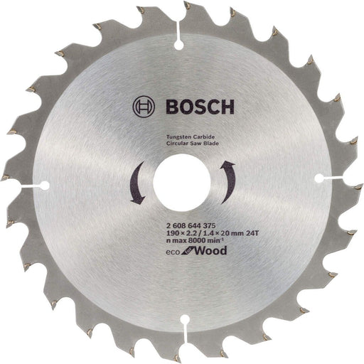 List kružne testere za drvo Ø190x2,2x20/24z Bosch Eco for Wood (2608644375) List kružne testere za drvo BOSCH BOSCH-2608644375 Madras doo Beograd