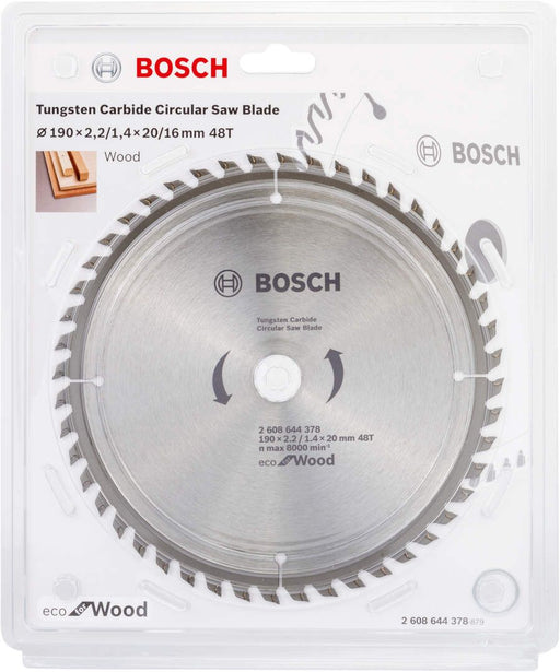 List kružne testere za drvo Ø190x2,2x20/48z Bosch Eco for Wood (2608644378) List kružne testere za drvo BOSCH BOSCH-2608644378 Madras doo Beograd