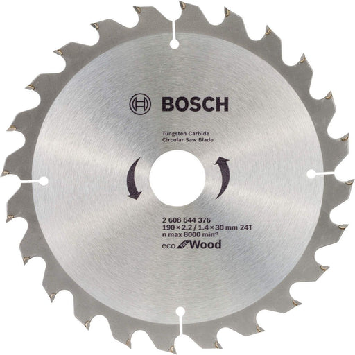 List kružne testere za drvo Ø190x2,2x30/24z Bosch Eco for Wood (2608644376) List kružne testere za drvo BOSCH BOSCH-2608644376 Madras doo Beograd