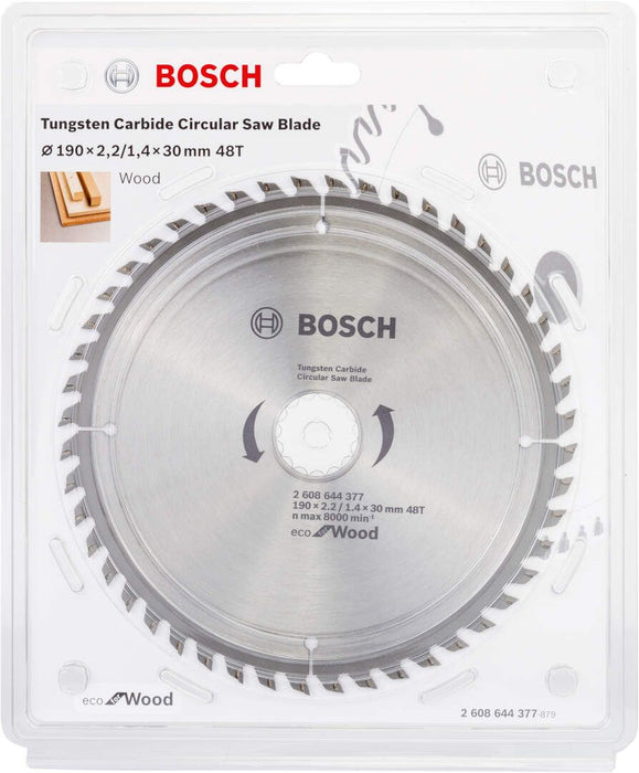 List kružne testere za drvo Ø190x2,2x30/48z Bosch Eco for Wood (2608644377) List kružne testere za drvo BOSCH BOSCH-2608644377 Madras doo Beograd