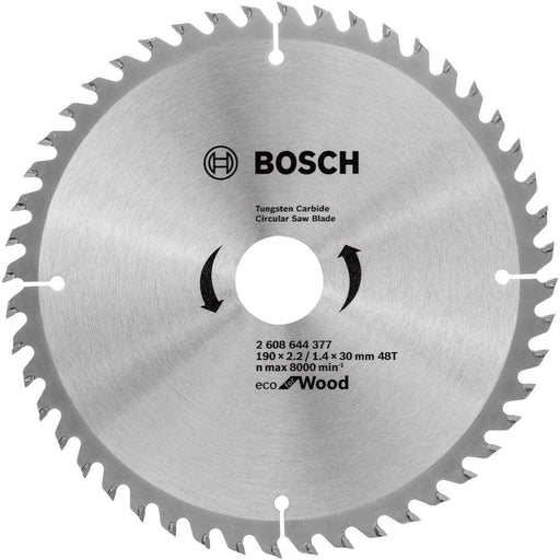 List kružne testere za drvo Ø190x2,2x30/48z Bosch Eco for Wood (2608644377) List kružne testere za drvo BOSCH BOSCH-2608644377 Madras doo Beograd