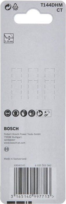 List ubodne testere za drvo T 144 DHM karbidne Endurance for Wood Bosch - pakovanje 3 komada - 2608665071 List ubodne testere BOSCH BOSCH-2608665071 Madras doo Beograd