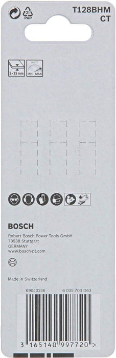 List ubodne testere za laminate T 128 BHM karbidne Endurance for Laminate Bosch - pakovanje 3 komada - 2608665073 List ubodne testere BOSCH BOSCH-2608665073 Madras doo Beograd