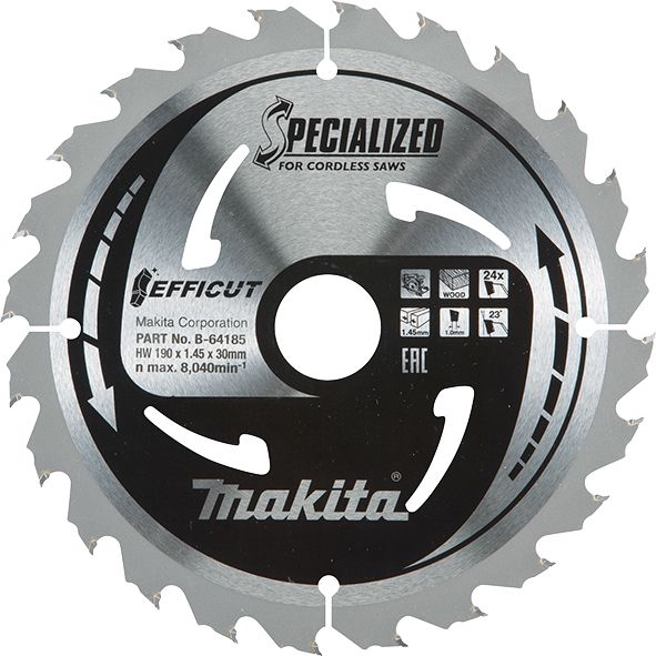 List za testeru od tvrdog metala EFFICUT Makita B-64185 List za testeru MAKITA Madras doo Beograd