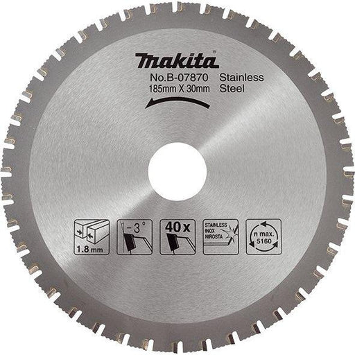 List za testeru od tvrdog metala, Inox, sa 40 zubaca Makita B-07870 List za testeru MAKITA Madras doo Beograd