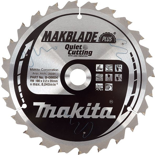 List za testeru od tvrdog metala, MAKBlade Plus, sa 24 zubaca Makita B-08604 List za testeru MAKITA Madras doo Beograd