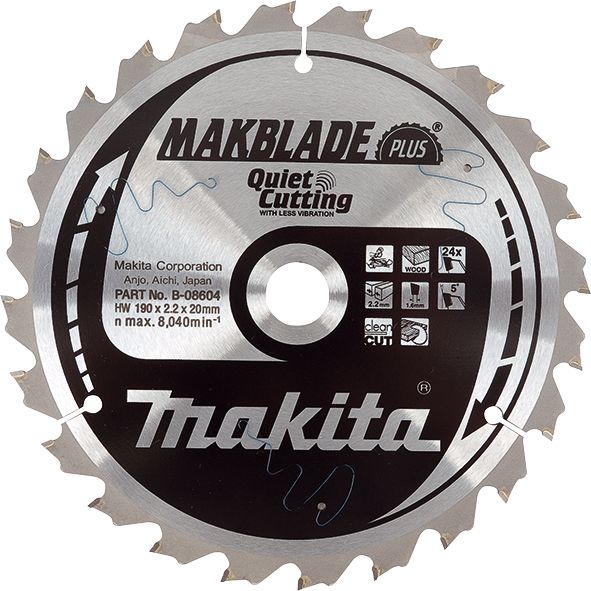 List za testeru od tvrdog metala, MAKBlade Plus, sa 24 zubaca Makita B-08604 List za testeru MAKITA Madras doo Beograd