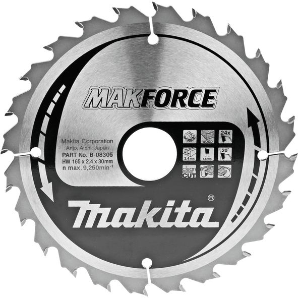 List za testeru od tvrdog metala, MAKForce, sa 16 zubaca Makita B-08187 List za testeru MAKITA Madras doo Beograd