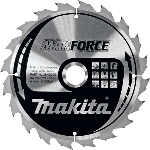 List za testeru od tvrdog metala, MAKForce, sa 20 zubaca Makita B-08399 List za testeru MAKITA Madras doo Beograd