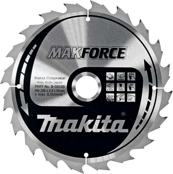 List za testeru od tvrdog metala, MAKForce, sa 20 zubaca Makita B-08399 List za testeru MAKITA Madras doo Beograd