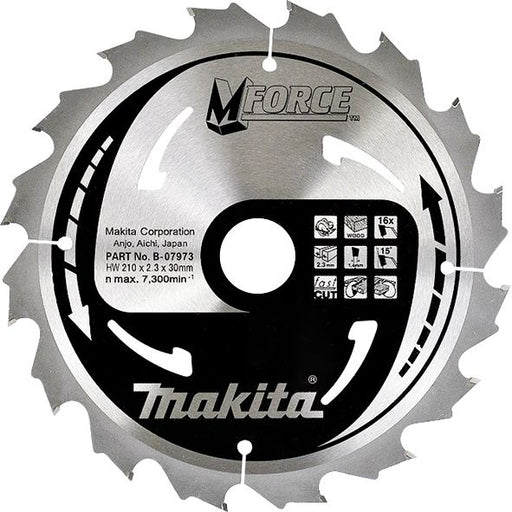 List za testeru od tvrdog metala, MForce, sa 16 zubaca Makita B-07973 List za testeru MAKITA Madras doo Beograd