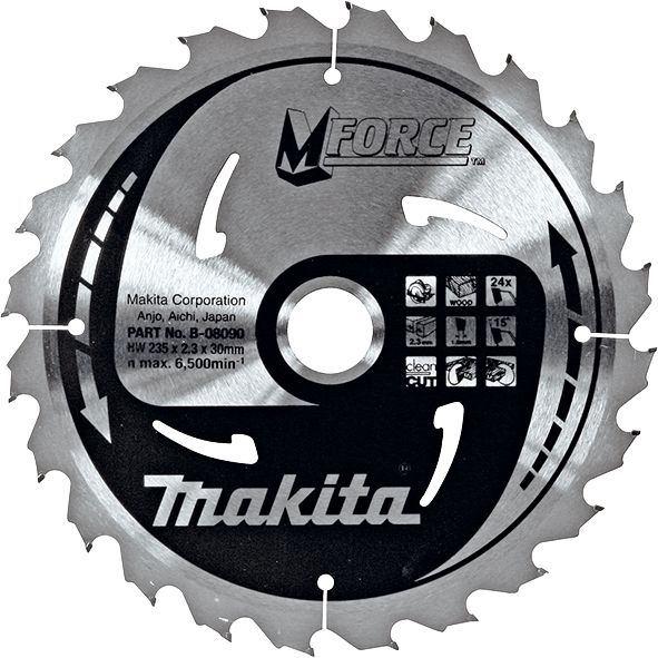 List za testeru od tvrdog metala, MForce, sa 24 zubaca Makita B-08090 List za testeru MAKITA Madras doo Beograd