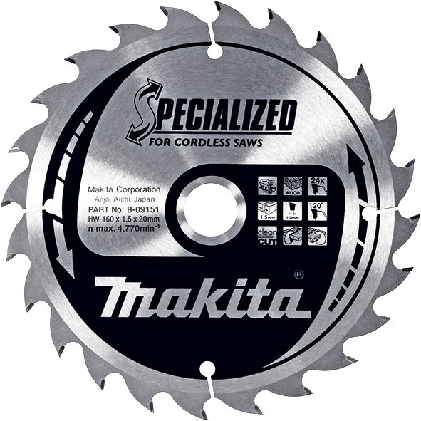 List za testeru od tvrdog metala, sa 24 zubaca Makita B-09151 Pribor MAKITA Madras doo Beograd