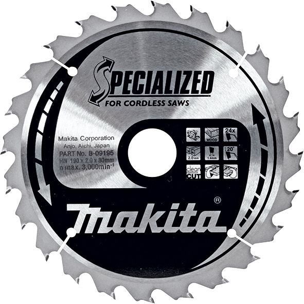 List za testeru od tvrdog metala, sa 24 zubaca Makita B-09195 Pribor MAKITA Madras doo Beograd