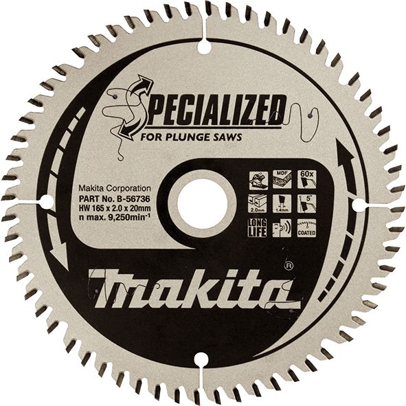 List za testeru od tvrdog metala, za drvo (AC/DC) Makita B-56736 Pribor MAKITA Madras doo Beograd
