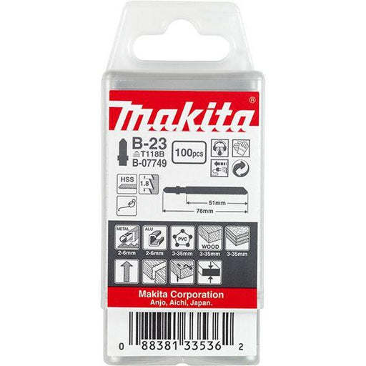 List za ubodnu testeru, za metal Makita B-07749 List ubodne testere MAKITA Madras doo Beograd