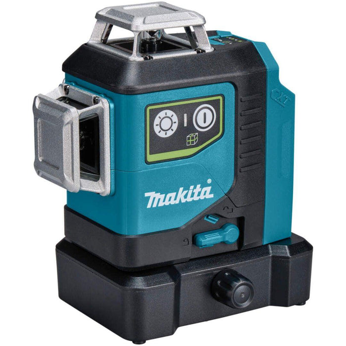 Makita akumulatorski linijski laser SK700GD 3x360°; bez baterije i punjača (SK700GD) - zeleni zrak Linijski laser 360° MAKITA SK700GD Madras doo Beograd