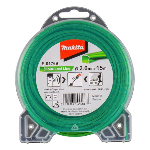 Makita zeleni tihi najlonski konac 2,0mm/15m (E-01769) Pribor MAKITA E-01769 Madras doo Beograd