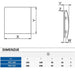 MASKA HROMIRANA ZA VENTILATOR AWENTA FI100 (PEH100) Ventilacioni program Awenta Madras doo Beograd