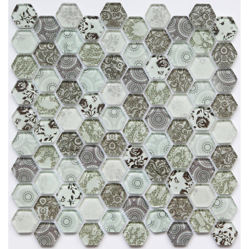 Mozaik stakleni hexagon GS021 295x305x5 (GS021) Pločice Tessera AC-GS021 Madras doo Beograd