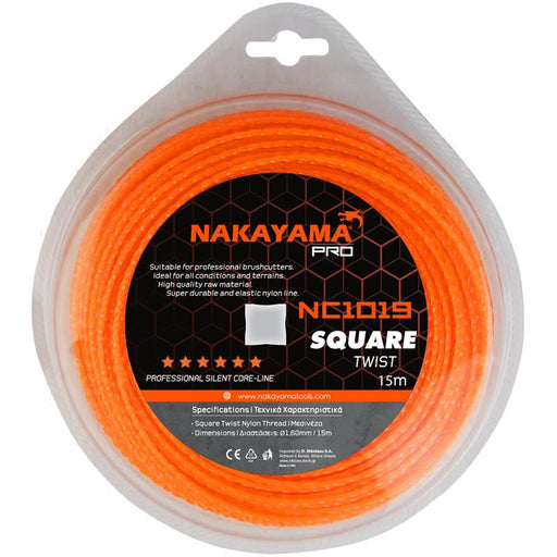 Najlonske niti za trimer SQUARE TWIST - NAKAYAMA PRO pbit NAKAYAMA NC10XX Madras doo Beograd