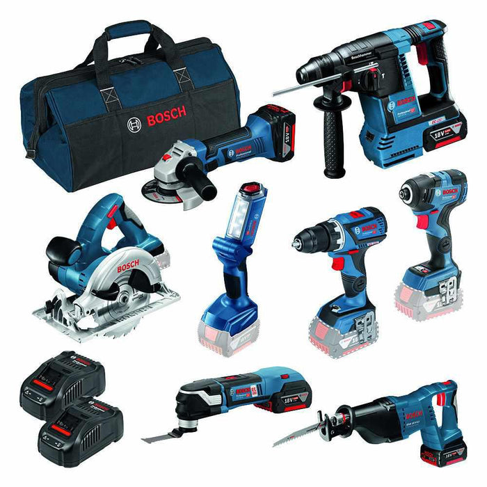 Najveći Bosch set 8 alata+ 4 baterije + 2 punjača + torba (0615990K9H) Aku set alata BOSCH BOSCH-0615990K9H Madras doo Beograd