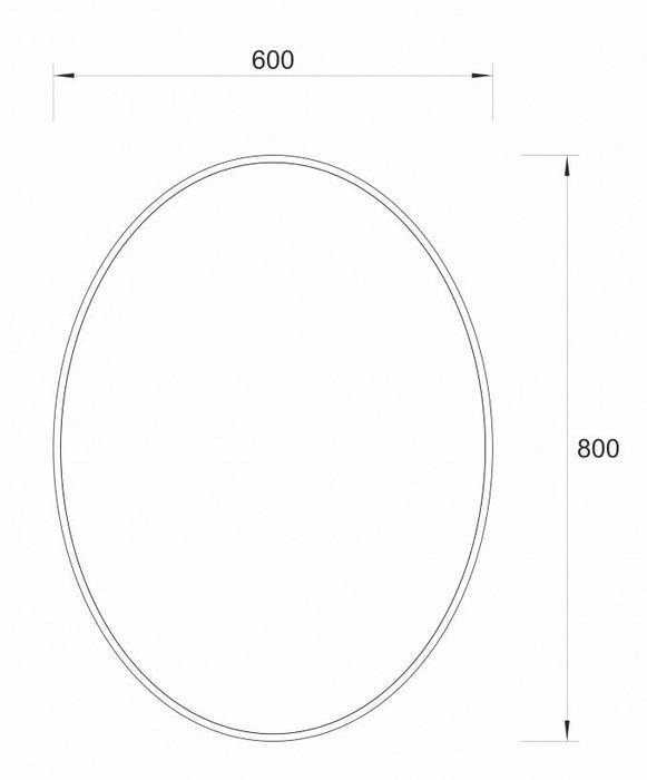 Ogledalo CONCEPT 600x800 (C-06-31E-G) Ogledala sa rasvetom Concept C-06-31E-G Madras doo Beograd