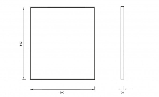 Ogledalo CONCEPT 600x800 LED (C-06-10LED) Ogledala sa rasvetom Concept C-06-10LED Madras doo Beograd