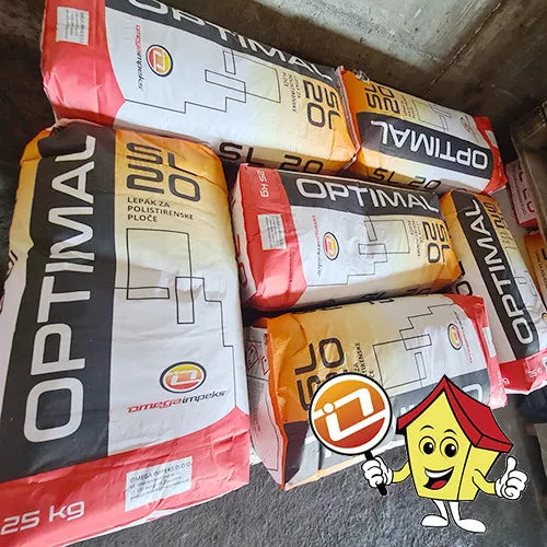 Optimal SL20 - lepak za polistirenske ploče 25kg Građevinski materijal Omega Impex Madras doo Beograd