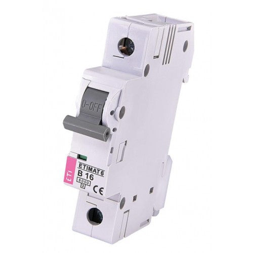 OSIGURAČ AUTOMATSKI 16A 1P B 6kA - ETI Automatski osigurač ETI Madras doo Beograd