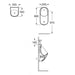 Pisoar ROCA PROTON rimless- skriveni dovod (RO3590J3000) Pisoari Roca Madras doo Beograd