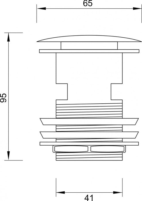 Podsklop sifona CONCEPT sa prelivom (C-S-2002) Sifoni Concept C-S-2002 Madras doo Beograd