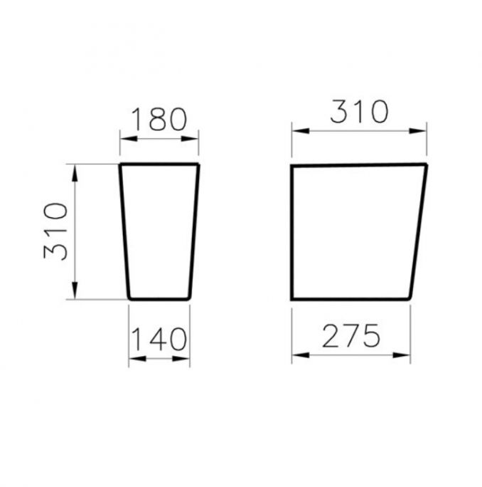 Polustub VITRA S50 (5316L003-0156) Stubovi/polustubovi Vitra 5316L003-0156 Madras doo Beograd